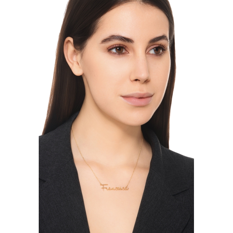Customizable necklace in 18k yellow gold, FRANCESCA