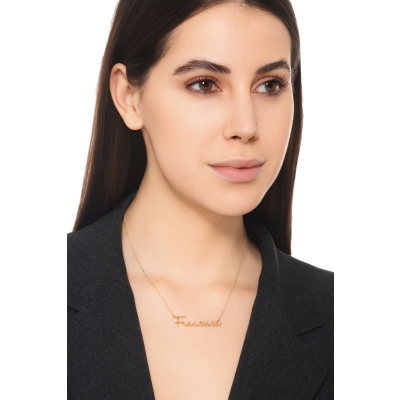 Customizable necklace in 18k yellow gold, FRANCESCA