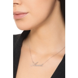 Customizable necklace in 18k white gold, ANNA 2