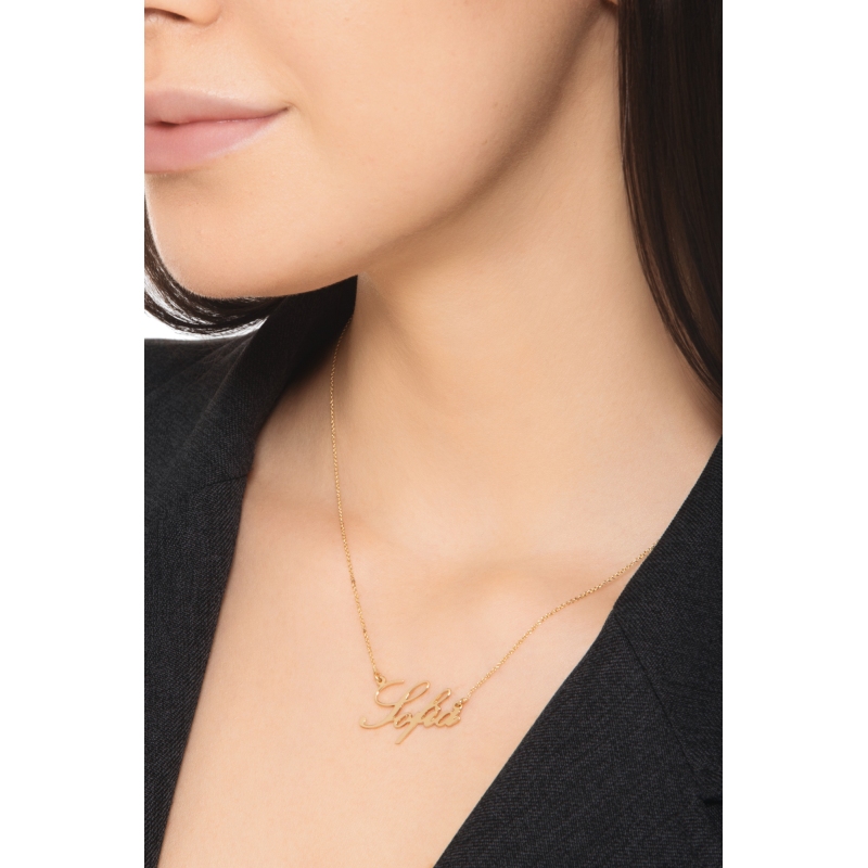 Customizable necklace in 18k yellow gold, SOFIA