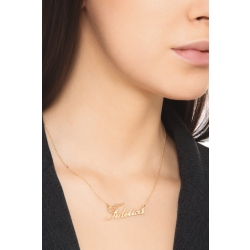 Customizable necklace in 18k yellow gold, FEDERICA 2