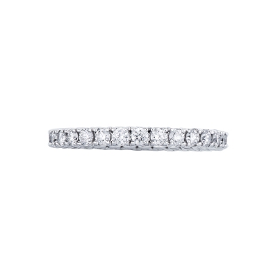 Eternity diamonds ring in white gold 18k