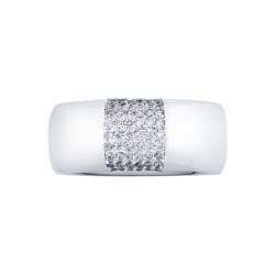 18k white gold band ring men with diamonds 2