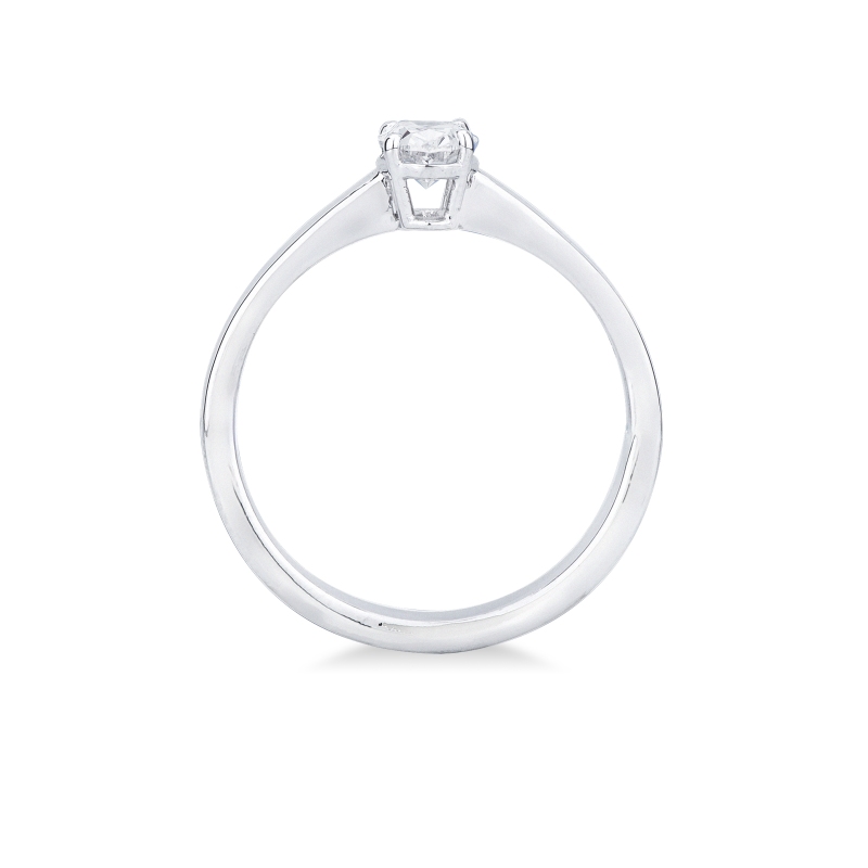 Oval solitaire ring with 0.50ct GIA diamond