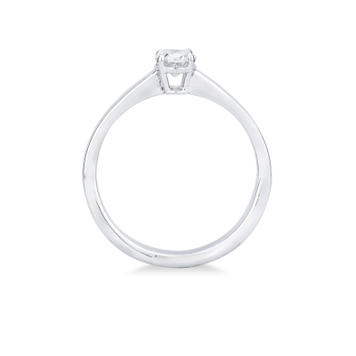 Oval solitaire ring with 0.50ct GIA diamond