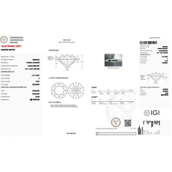 IGI Certified Diamond   CT 1,01   E  VVS 2 2