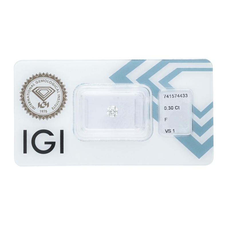 IGI Certified Diamond   CT 0,30   F VS 1
