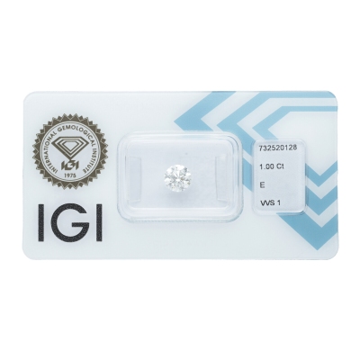 IGI Certified Diamond CT 1,00  E  VVS 1