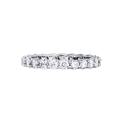 18k white gold eternity diamonds ring