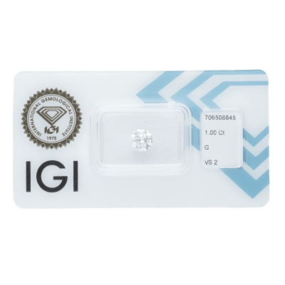 IGI Certified Diamond   CT 1,00  G  VS 2