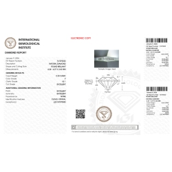 IGI Certified Diamond   CT 0,30  F  VS 1 2