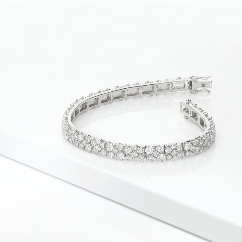 750 white gold bracelet diamonds
