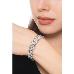 750 white gold iced out bracelet elastic with diamonds 2