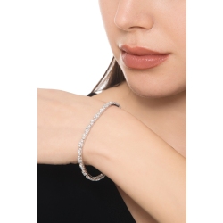 Design diamond bracelet in white gold 18k 2