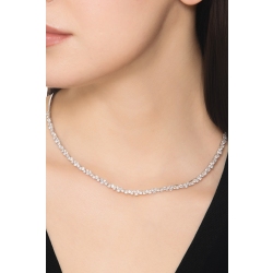 Diamonds design necklace in white gold 750 2