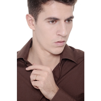 18k yellow gold thin band