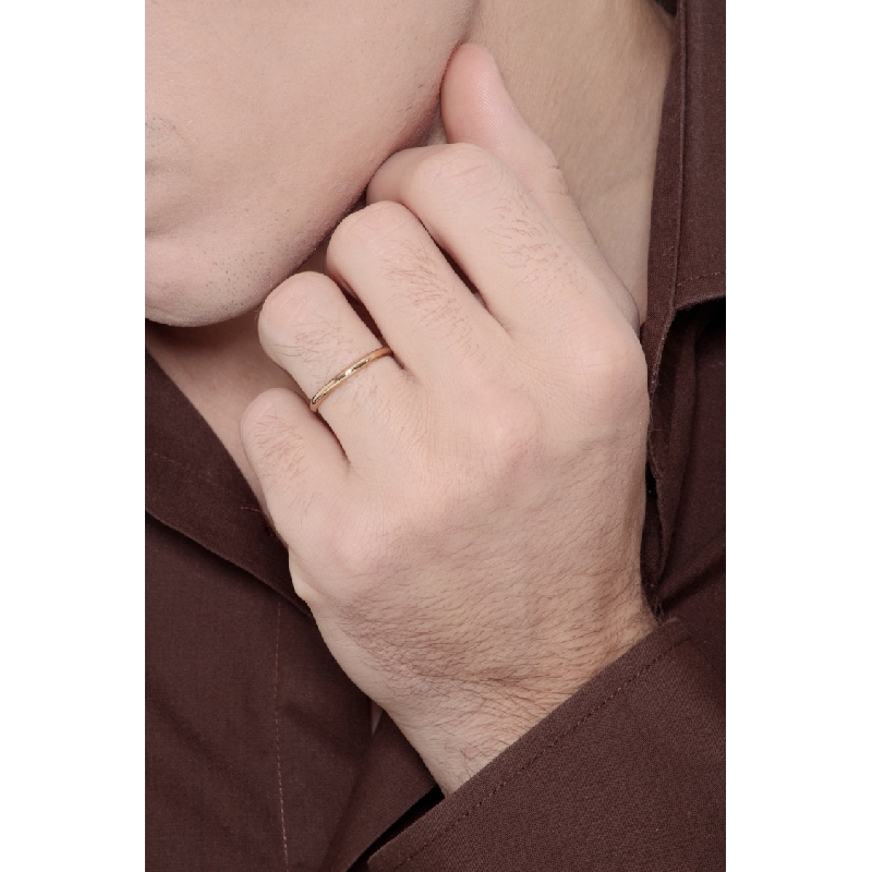 18k yellow gold thin ring