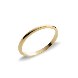 18k yellow gold thin band