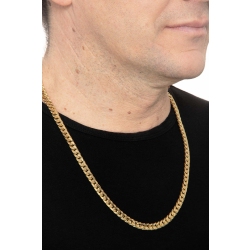 Cuban link chain in 18k yellow gold 2