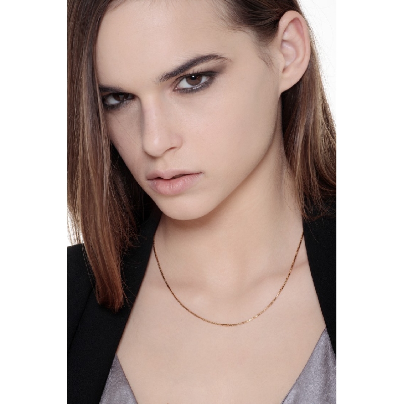 Venetian link necklace in 18k yellow gold, 45 cm Venetian link necklace in 18k yellow gold, 45 cm