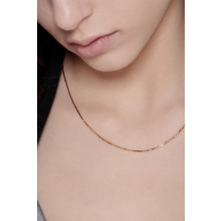 Venetian link necklace in 18k yellow gold, 45 cm 2