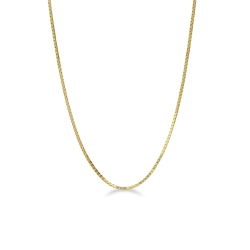 Venetian link necklace in 18k yellow gold, 45 cm