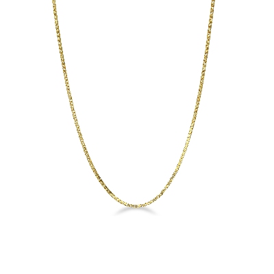 Venetian link necklace in 18k yellow gold, 45 cm