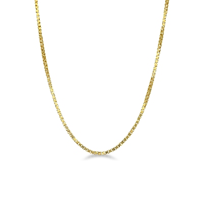 Venetian style chain in 18k yellow gold, 45 cm