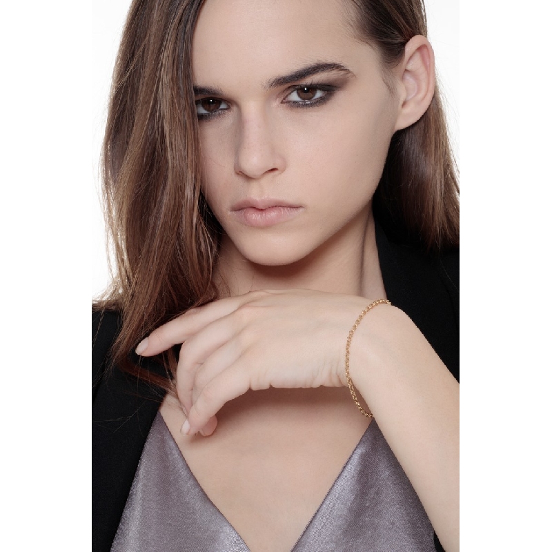 18k yellow gold classical men bracelet 