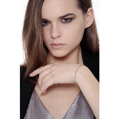 18k yellow gold classical men bracelet 