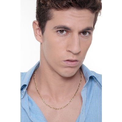 Small anchor 18k yellow gold chain