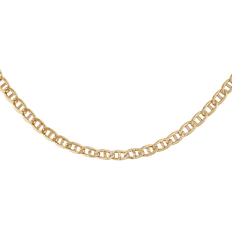 Small anchor 18k yellow gold chain