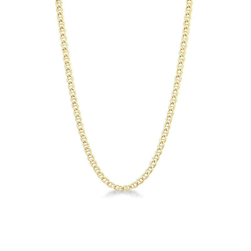 Small anchor 18k yellow gold chain