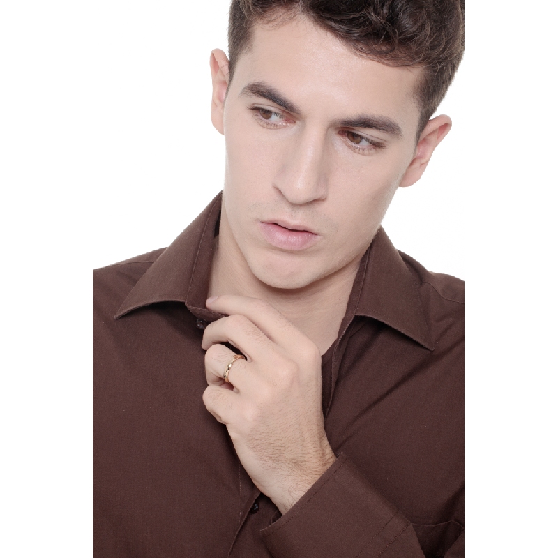 Comfort wedding ring in 18k yellow gold