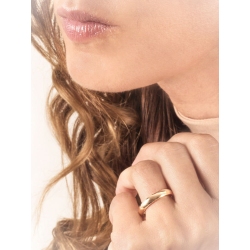 Comfortable Wedding ring in 18k yellow gold 2