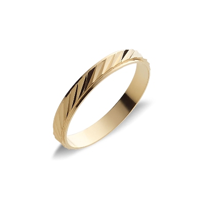 Yellow gold 18k wedding ring 
