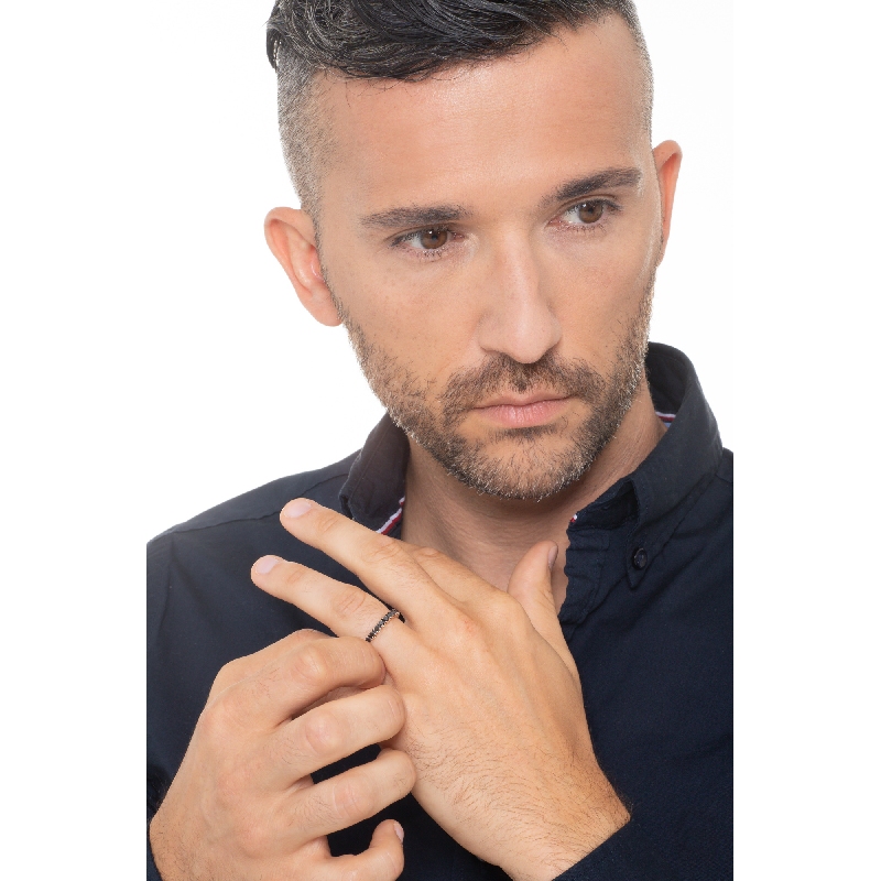 750 rose gold eternity ring with black diamonds 750 rose gold eternity ring with black diamonds