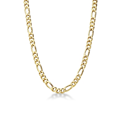 18k yellow gold Figaro chain