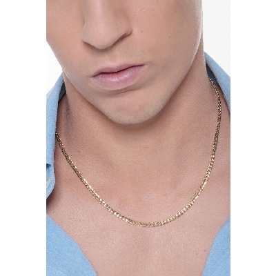 Gourmette necklace in yellow gold 18k 