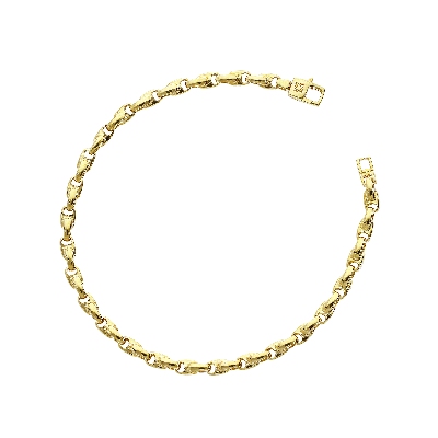 18k yellow gold bracelet for man
