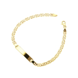 Bracelet 18k yellow Gold with platelet