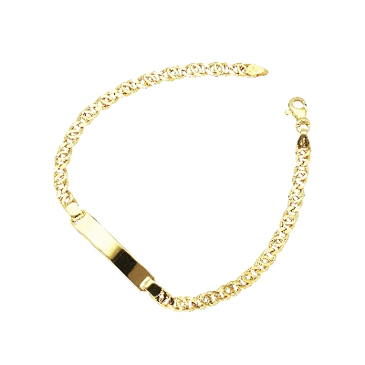 Bracelet 18k yellow Gold with platelet