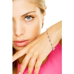 18k white gold segment bracelet with rubies and diamonds 2