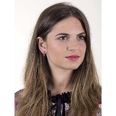 Yellow gold 18k tiny oval earrings 