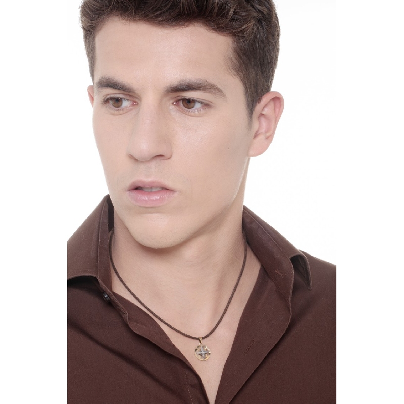 Wind rose pendant in 18k white and yellow gold Wind rose pendant in 18k white and yellow gold